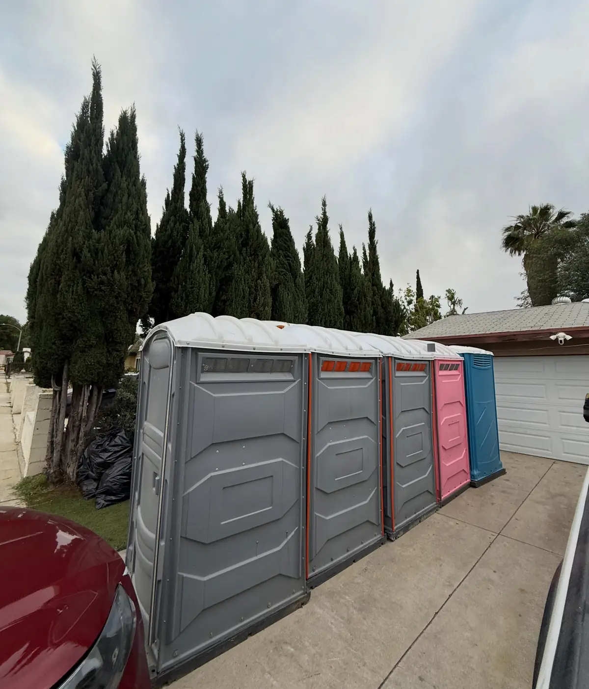 Portable toilets ready for delivery to Terrell, TX